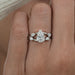 Infinity Pear Lab Diamond Engagement Ring Ring