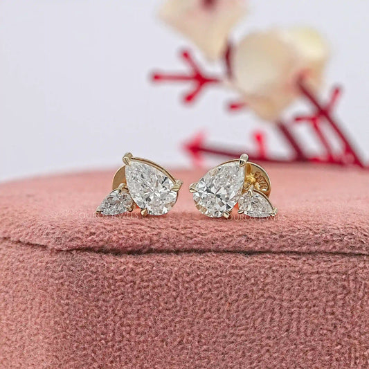 Toi Et Moi Pear Lab Diamond Stud Earrings Earrings