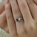Sapphire Pear Gemstone Toi Moi Engagement Ring Ring