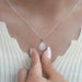 Pear Shape Lab Grown Diamond Halo Pendant Necklaces