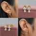 [Collage of Pear and Baguette Diamond Earrings]-[Ouros Jewels]