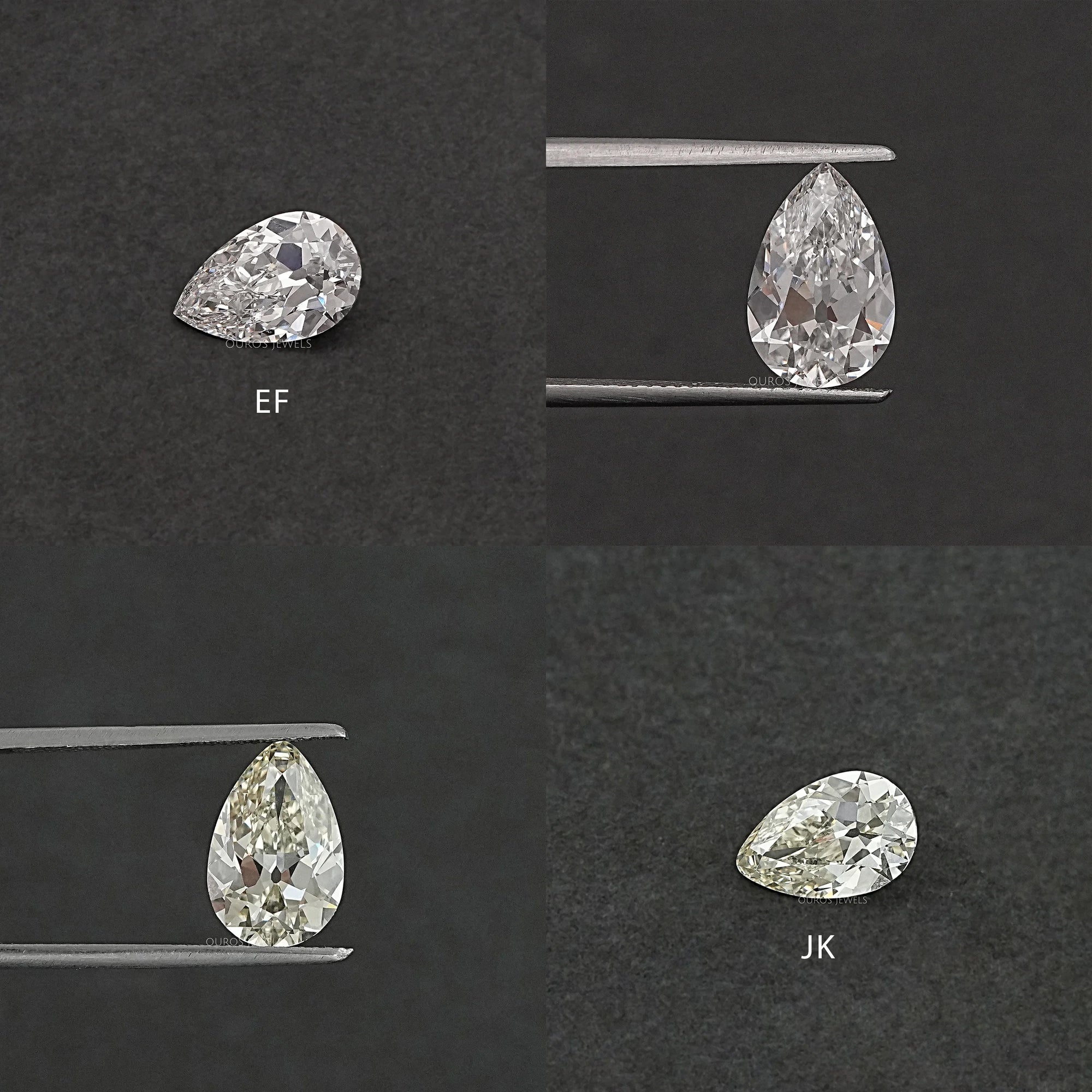 Old Cut Pear Shaped Lab Grown Diamond Loose