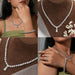 [Collage of Pear Shape Tennis Necklace for Women]-[Ouros Jewels]
