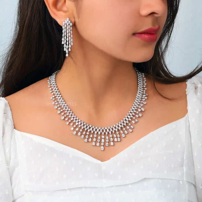 Elegant Diamond Choker Necklace for Women — Ouros Jewels