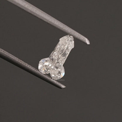 Penis Shape Lab Grown Diamond Loose