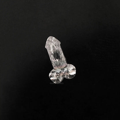 Penis Shape Lab Grown Diamond Loose