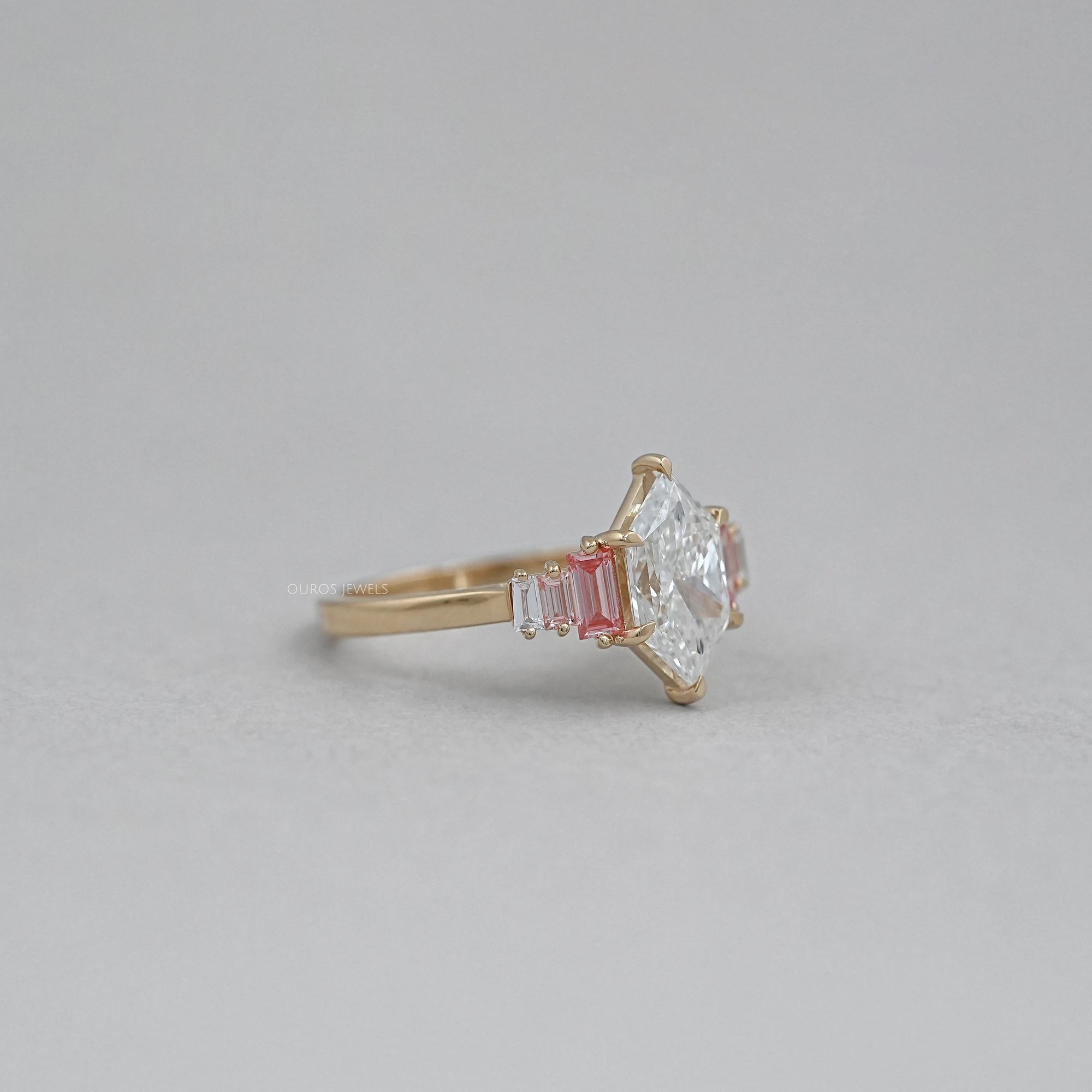 Dutch Marquise Diamond Ring With Baguette
