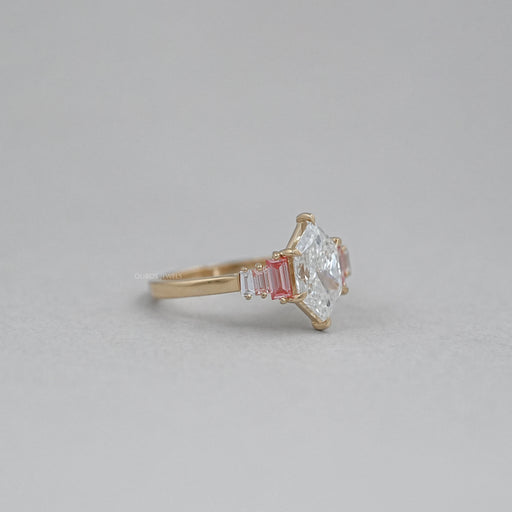 Dutch Marquise Diamond Ring With Baguette