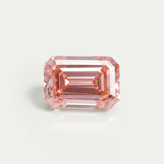 1.05 Carat Pink Emerald Cut Lab Diamond