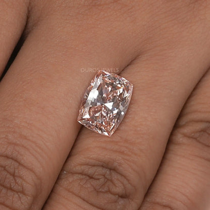 5.40 Carat Modified Pink Cushion Cut Lab Diamond Loose
