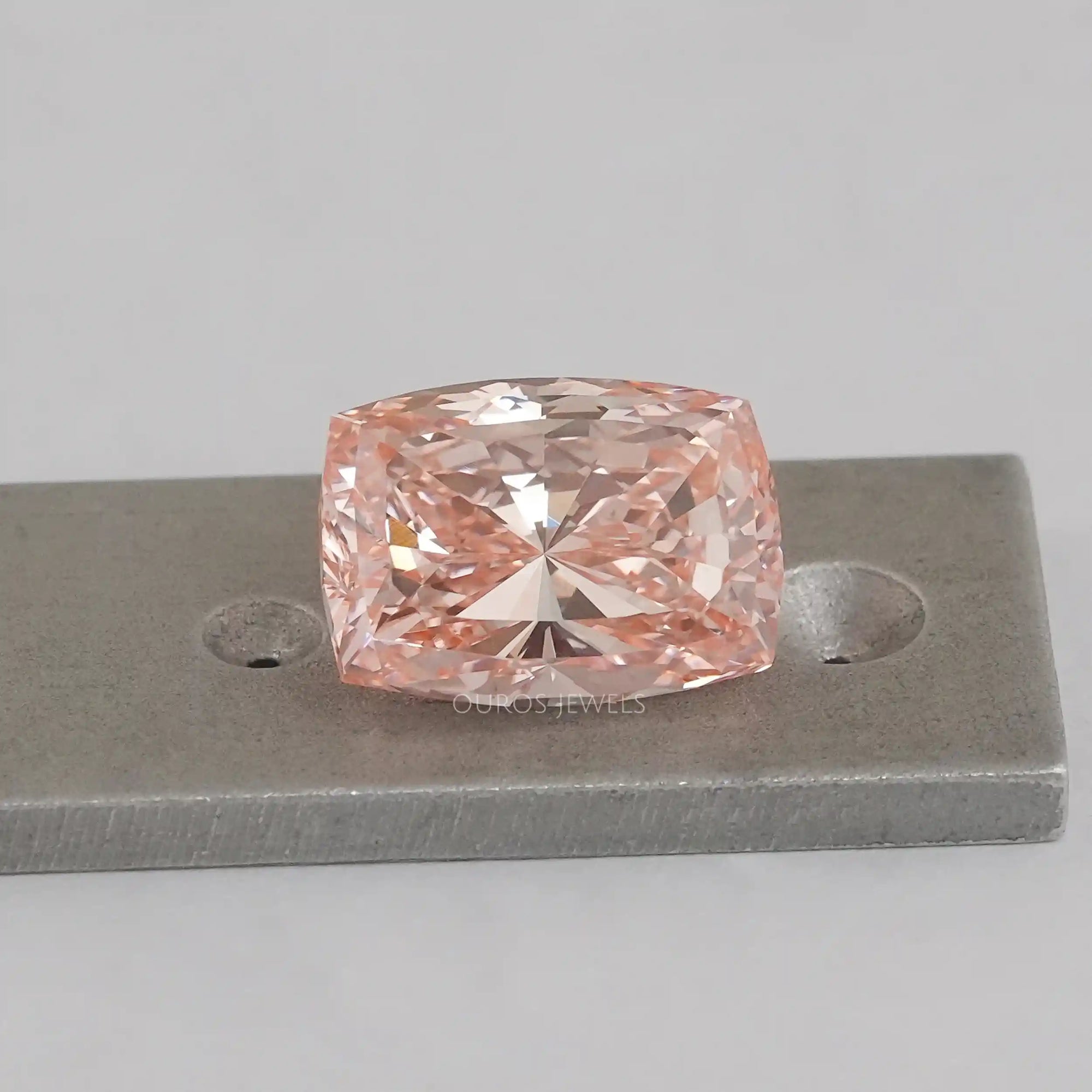 5.40 Carat Modified Pink Cushion Cut Lab Diamond Loose