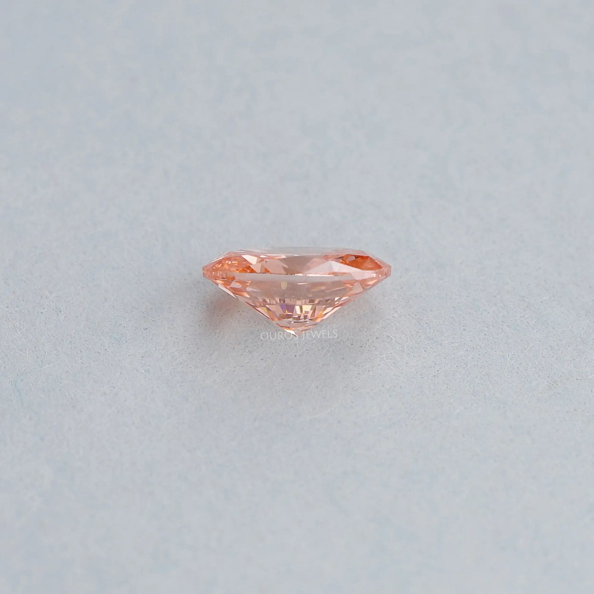0.82 Carat Fancy Pink Vivid Oval Cut Lab Grown Diamond Loose