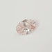 Oval Shape Pink Diamond Loose o White Background 