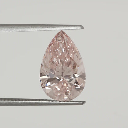 5.10 Carat Pear Cut Fancy Pink Lab Diamond Loose