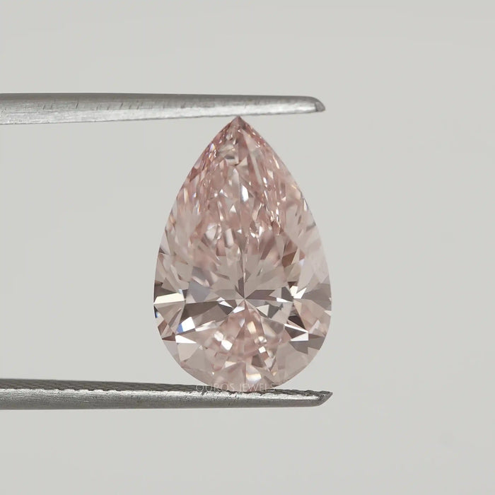 5.10 Carat Pear Cut Fancy Pink Lab Diamond Loose