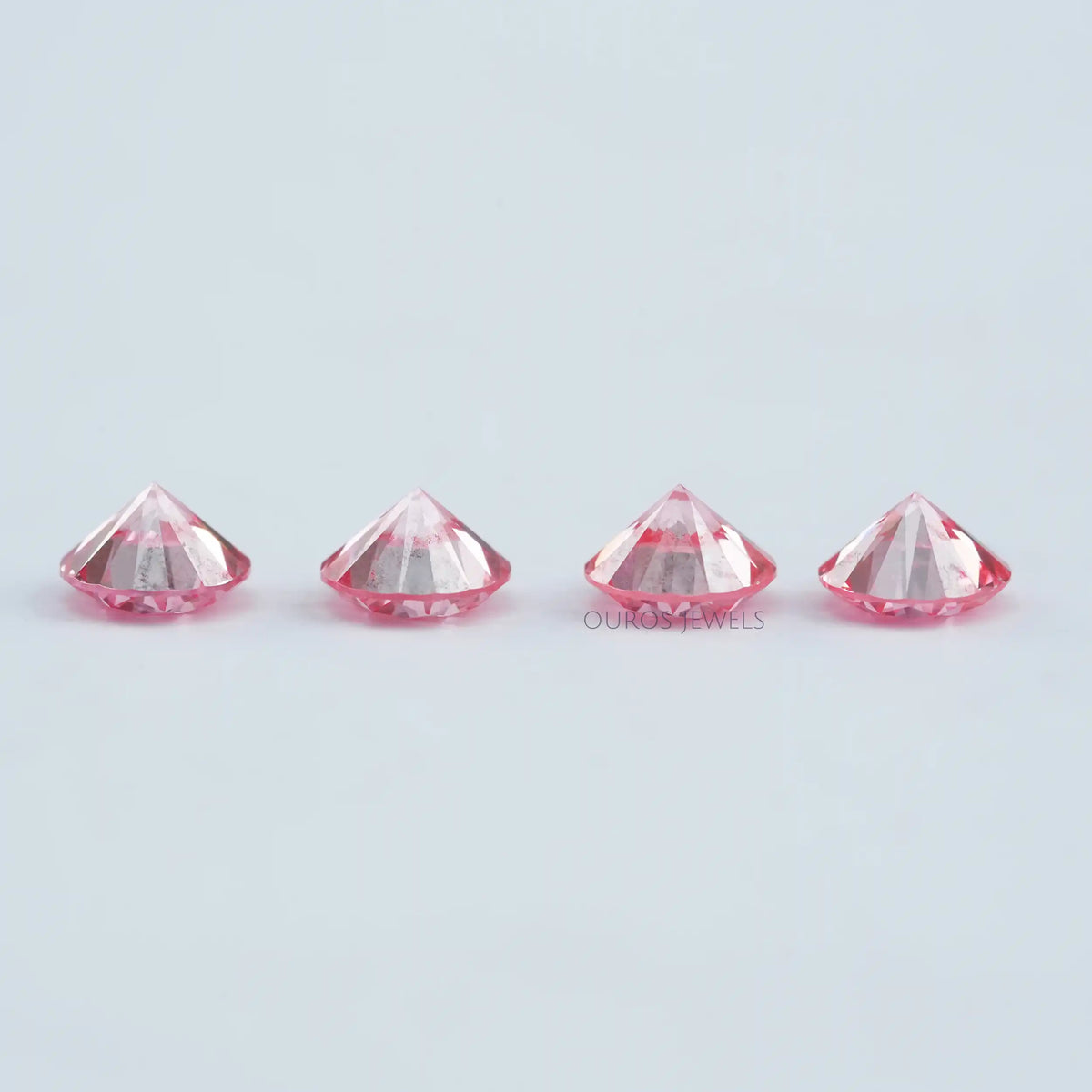 Pink Round Cut Lab Grown Diamond Loose