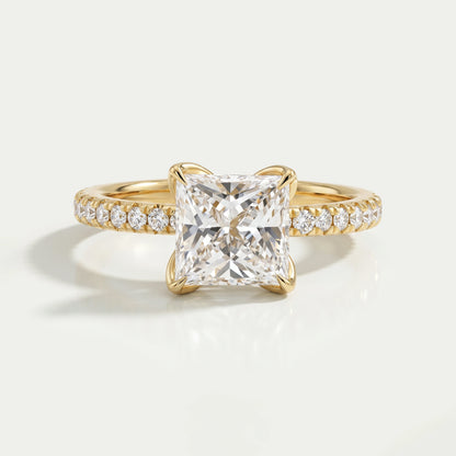 Princess Cut Solitaire Diamond Engagement Ring
