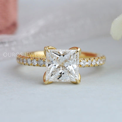 Princess Cut Solitaire Diamond Engagement Ring