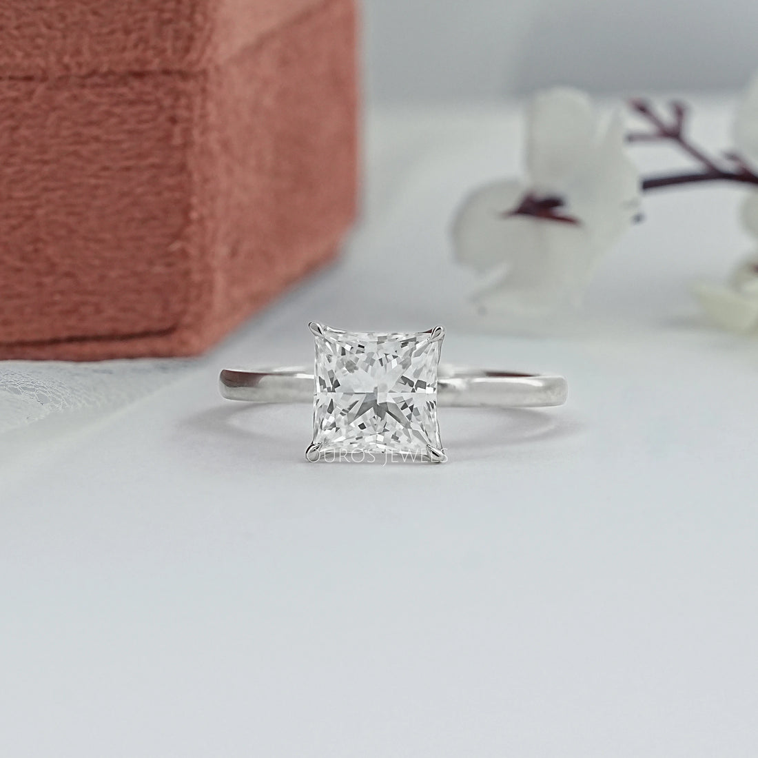 Princess Lab Grown Diamond Tulip Ring Ring