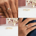 [Collage of Princess Cut Solitaire Ring]-[Ouros Jewels]