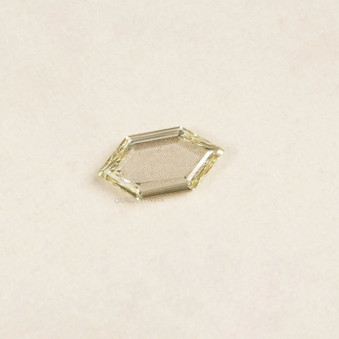 Fancy Yellow Portrait Hexagon Cut Lab Grown Diamond