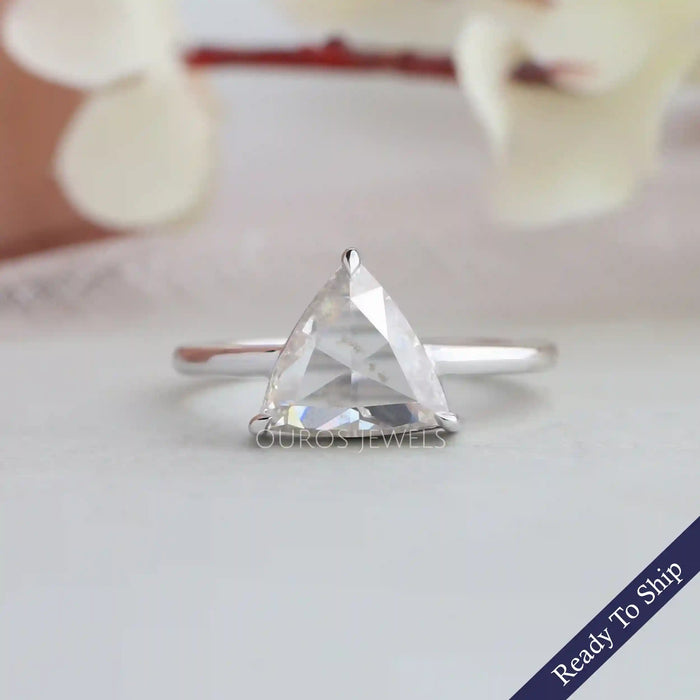 [Trillion Cut Solitaire Ring]-[Ouros Jewels]