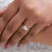 East West Radiant Cut Solitaire Ring Ring