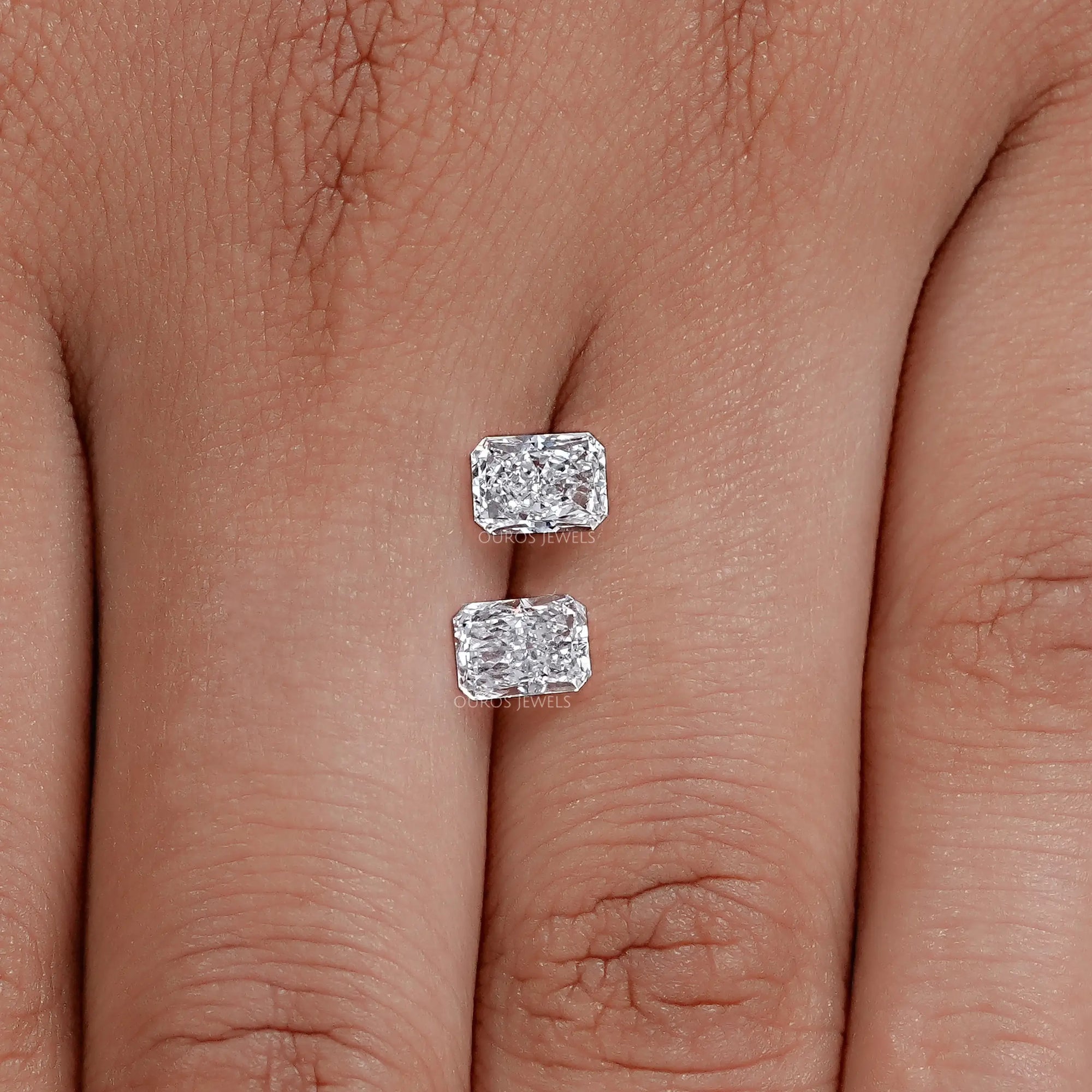 Radiant Cut Loose Lab Grown Matching Pair Loose