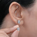 IGI Certified Radiant Cut Lab Grown Diamond Stud Earrings