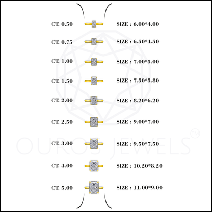 Radiant Cut Solitaire Diamond Engagement Ring Ring