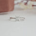 [Front View of Radiant Cut Solitaire Ring]-[Ouros Jewels]