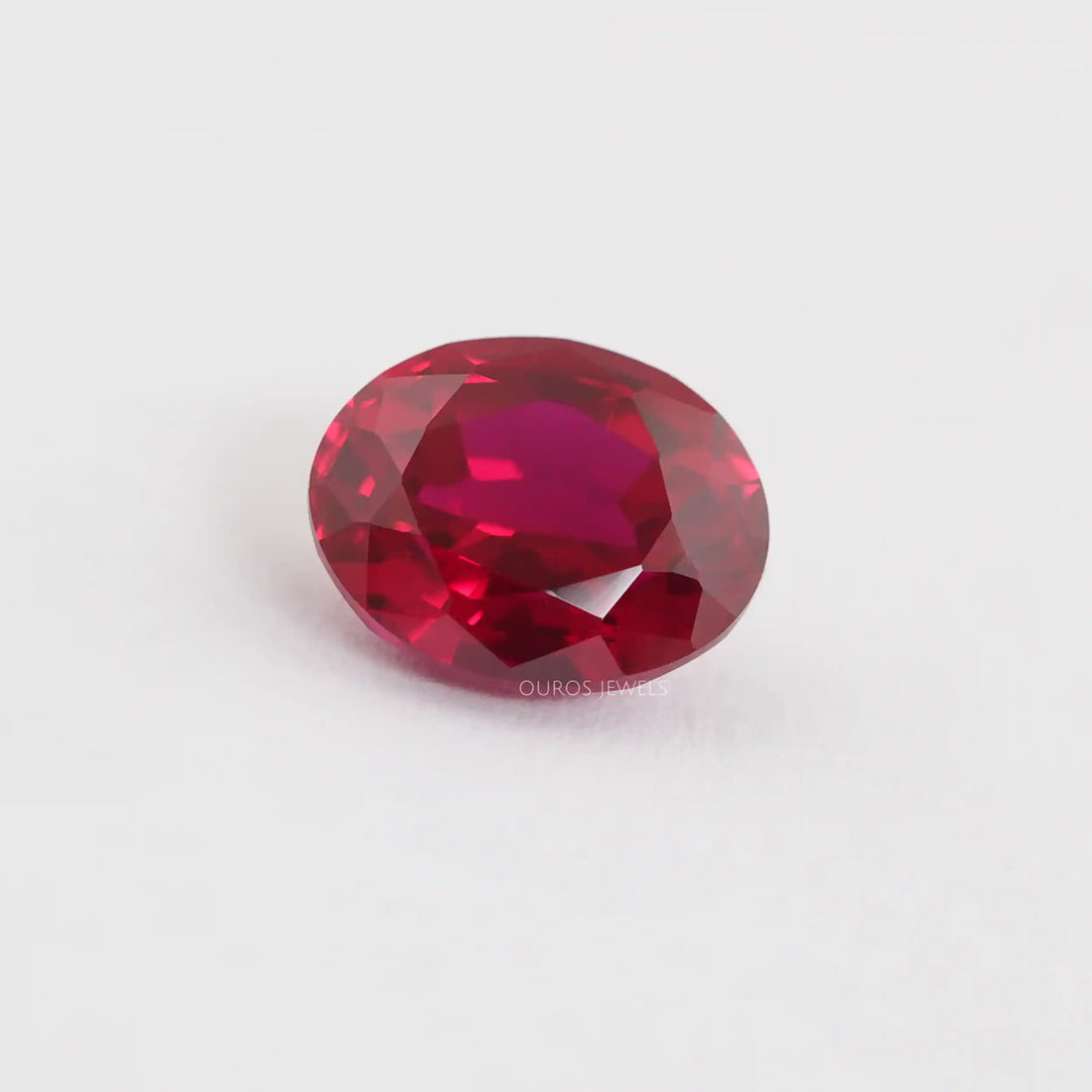 Ruby Oval Cut Gemstone Loose