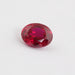 Zambian Ruby Oval Cut Gemstone With IGI Certified Diamond
