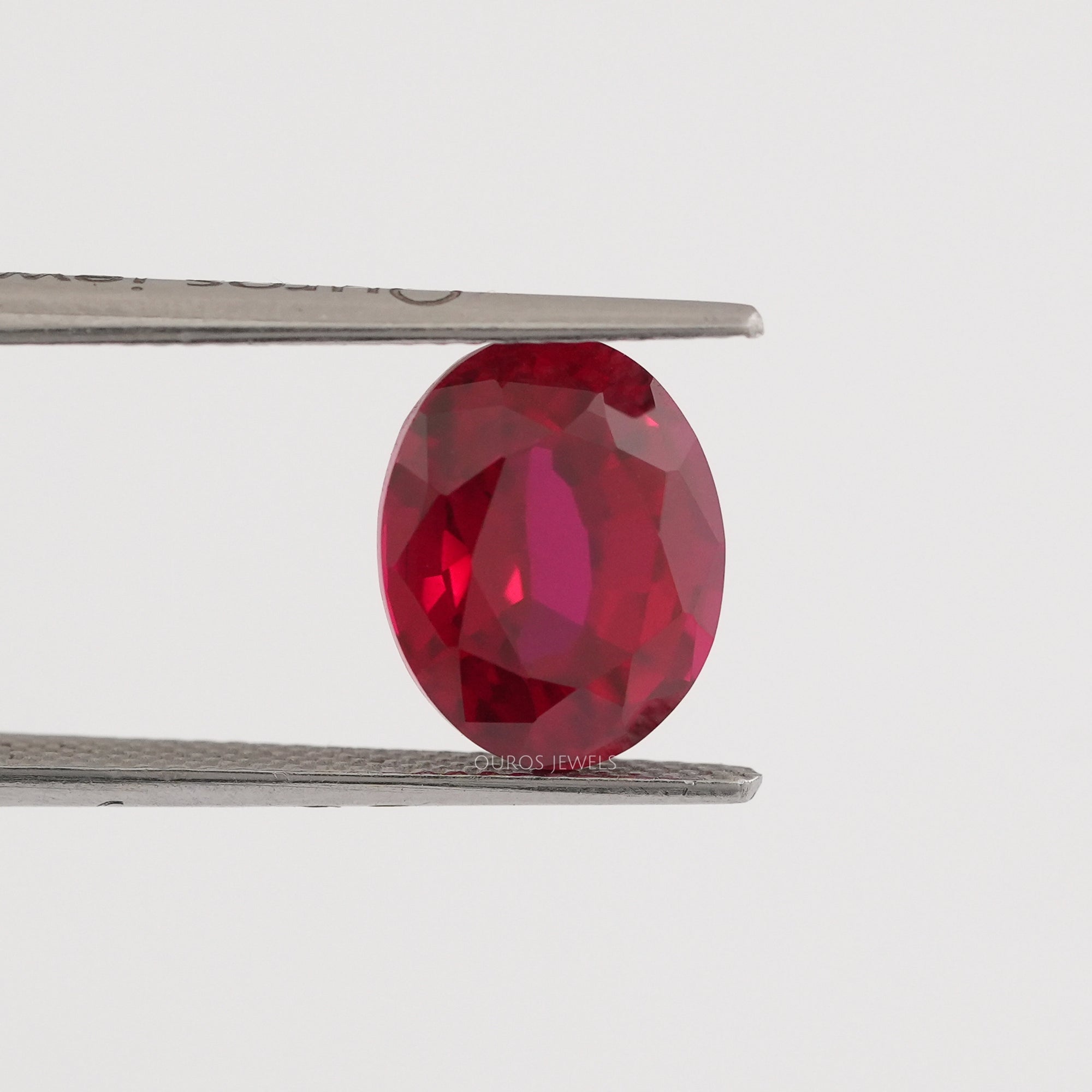 Ruby Oval Cut Gemstone Loose
