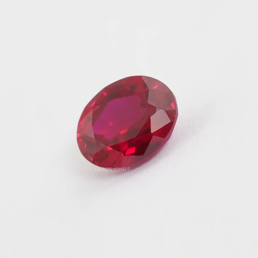 Red Oval Cut Zambian Ruby Loose Gemstone