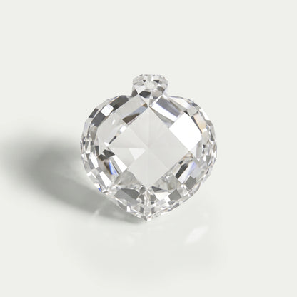 5.25 Carat Rose Cut Heart Lab Grown Diamond