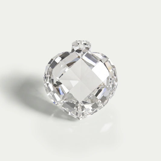 5.25 Carat Rose Cut Heart Lab Grown Diamond