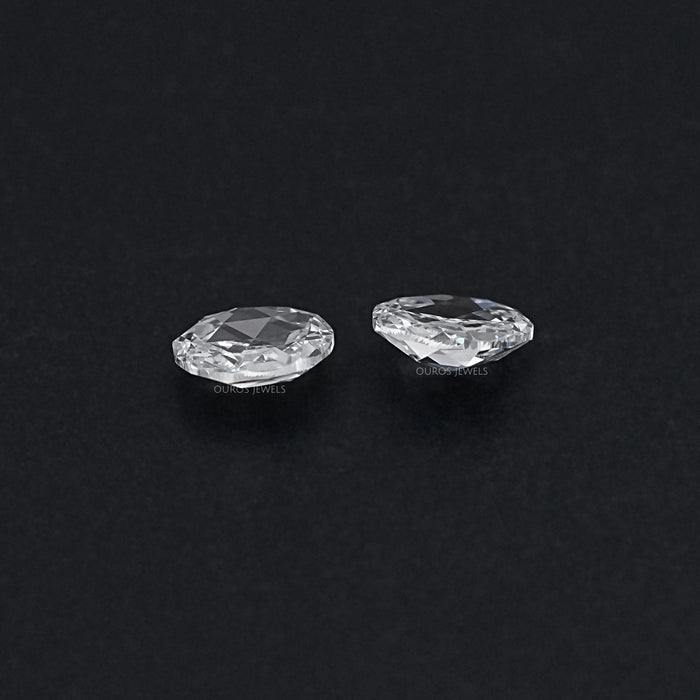 Rose Cut Round Lab Diamond Matching Pair Loose