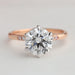Rose Gold Round Shape Lab Diamond Ring