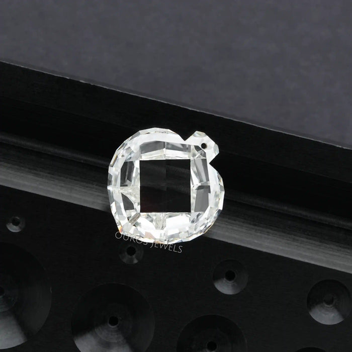 Antique shape lab grown loose diamond in 5.23 carat