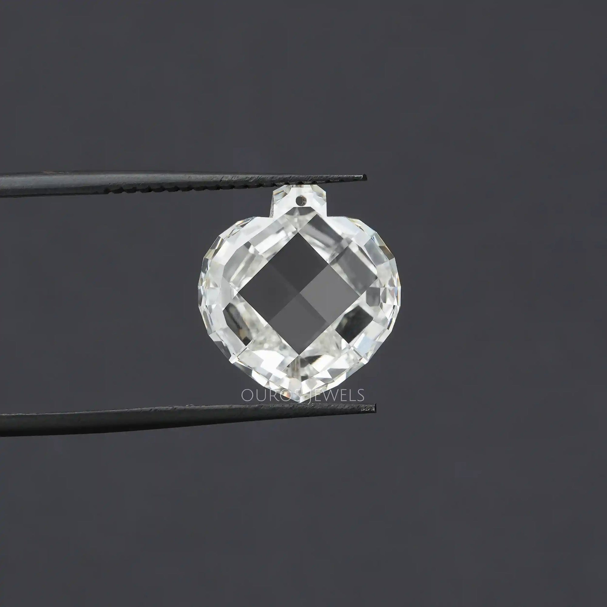 5.25 Carat Rose Cut Heart Lab Grown Diamond