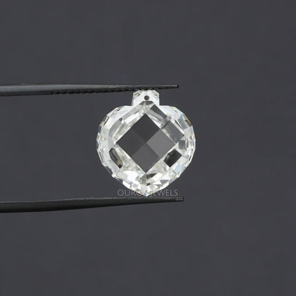 5.25 Carat Rose Cut Heart Lab Grown Diamond