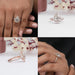 [Collage of Pear Cut Rose Gold Engagement Ring]-[Ouros Jewels]