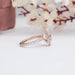 Rose Gold Pear Cut Diamond Engagement Ring