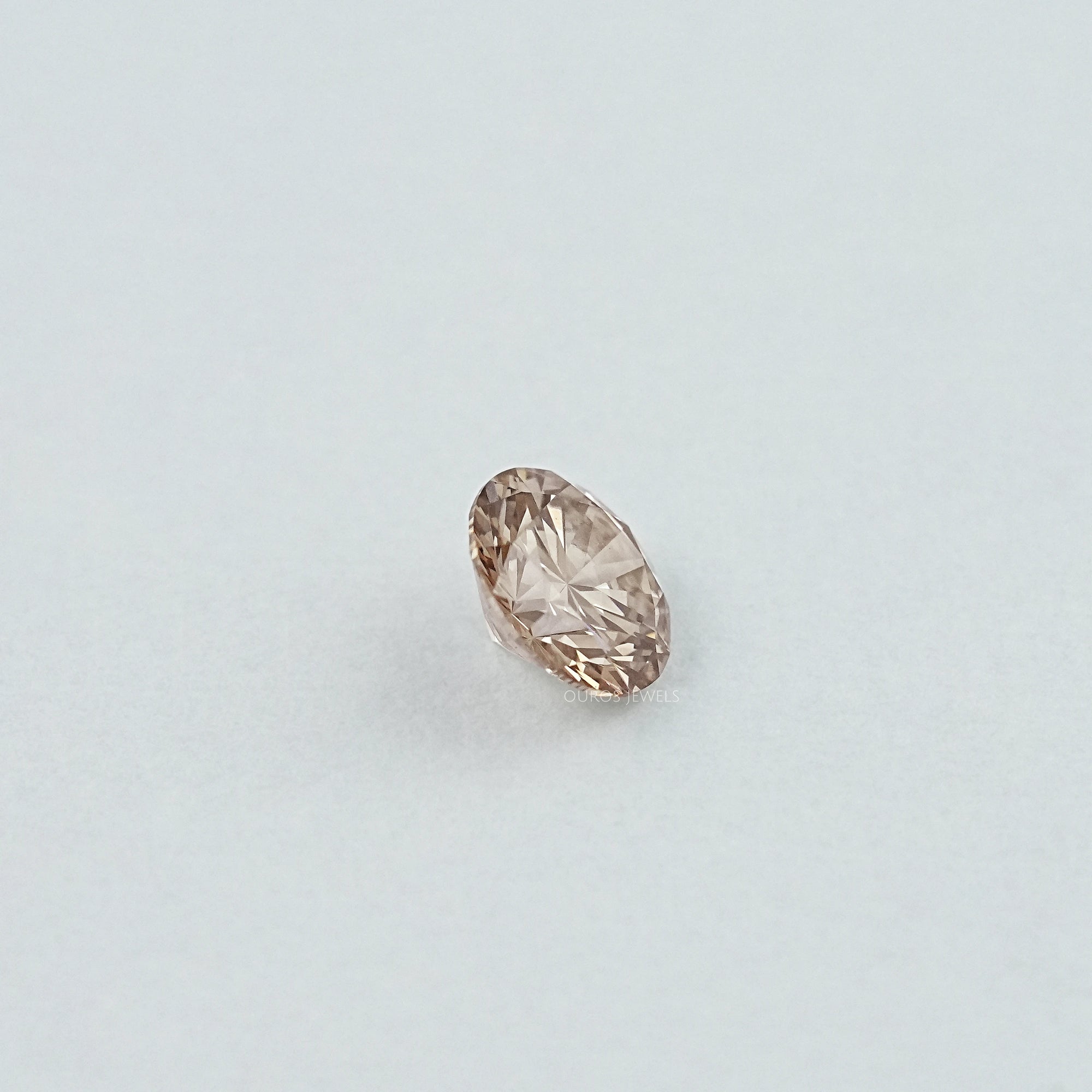 Round Cut Brown Lab Grown Diamond Loose