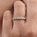 Round Diamond Hidden Eternity Wedding Band