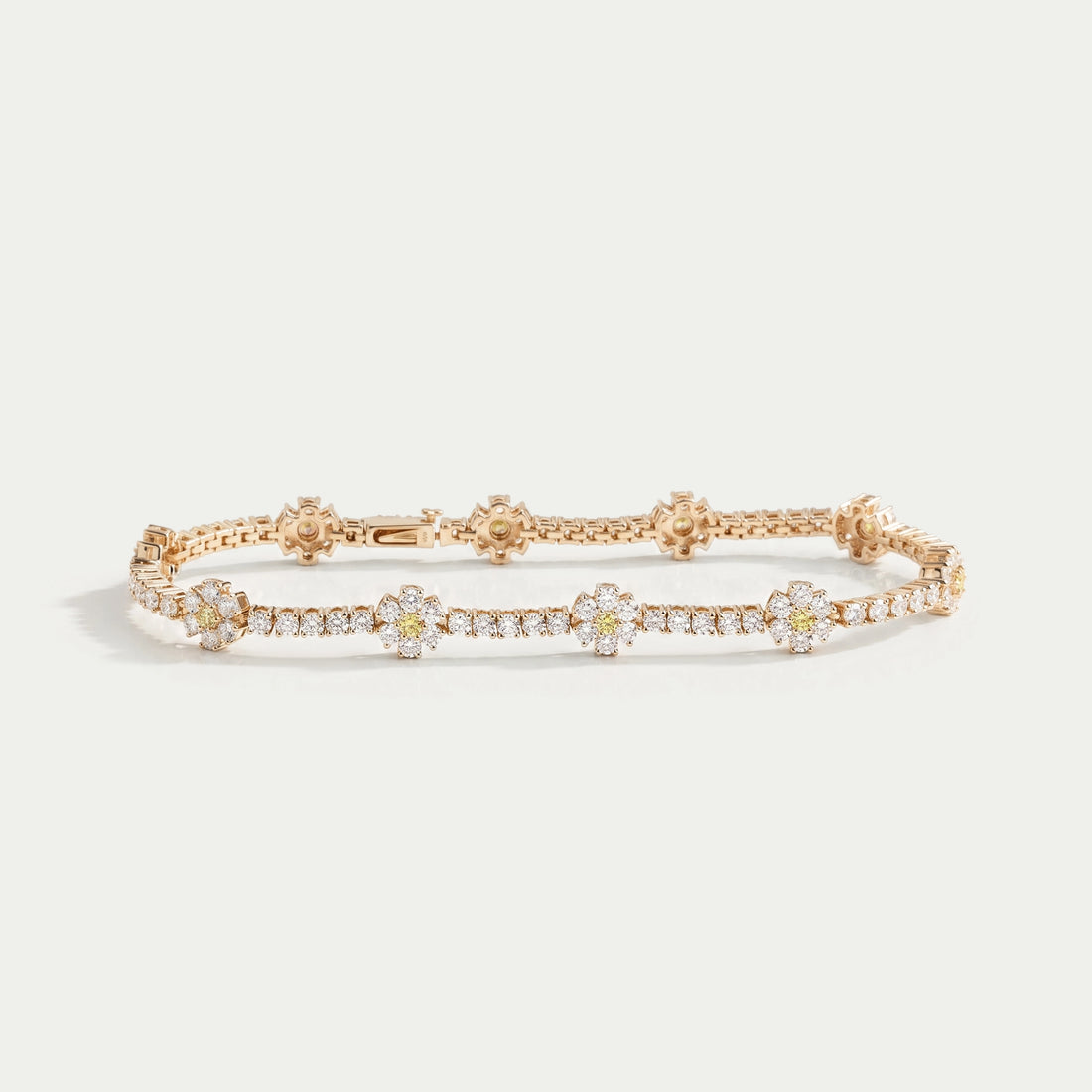 Lab Grown Diamond Daisy Flower Bracelet | Ouros Jewels