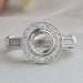 Semi Mount Halo Diamond Engagement Ring Ring