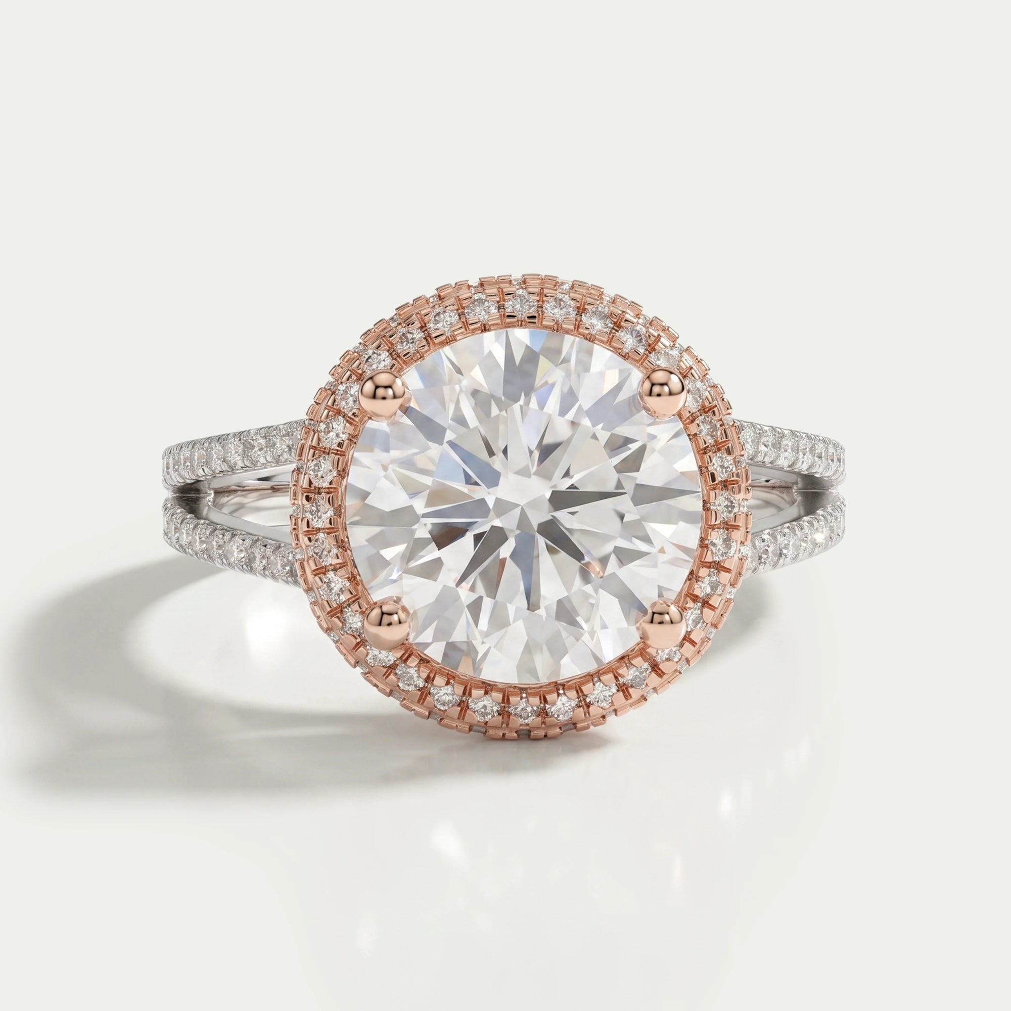 Round Cut Diamond Engagement Ring- Katie Holmes Edition