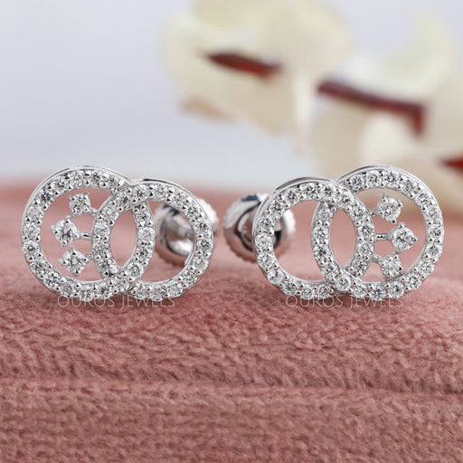 Double Round Crystal Earrings Earring